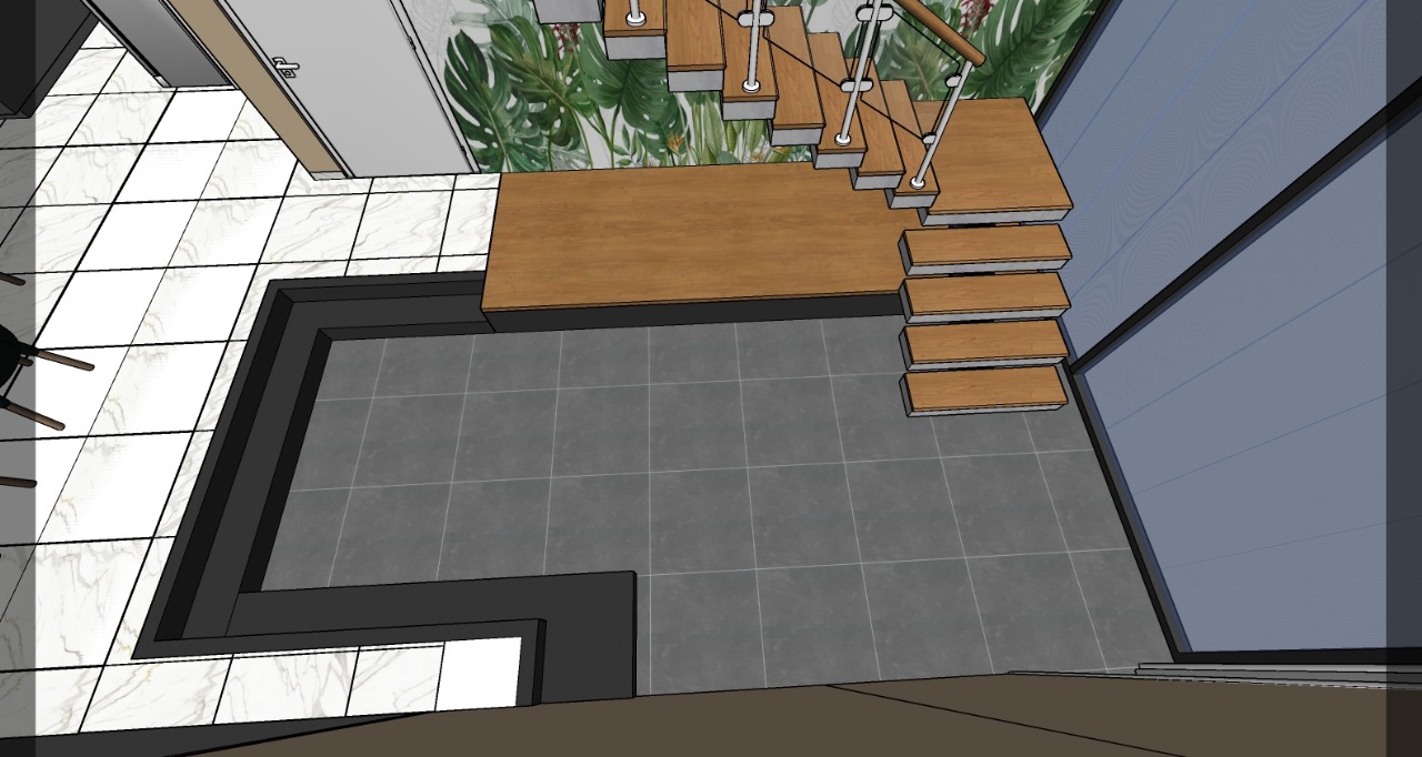 3D House Front View Design
